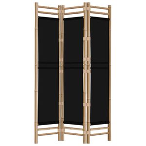 vidaXL Cloison de s&eacute;paration pliante 3 panneaux 120 cm Bambou et Toile