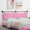 vidaXL T&ecirc;te de lit suspendue Montage mural Rose 170 x 55 x 7 cm tissu
