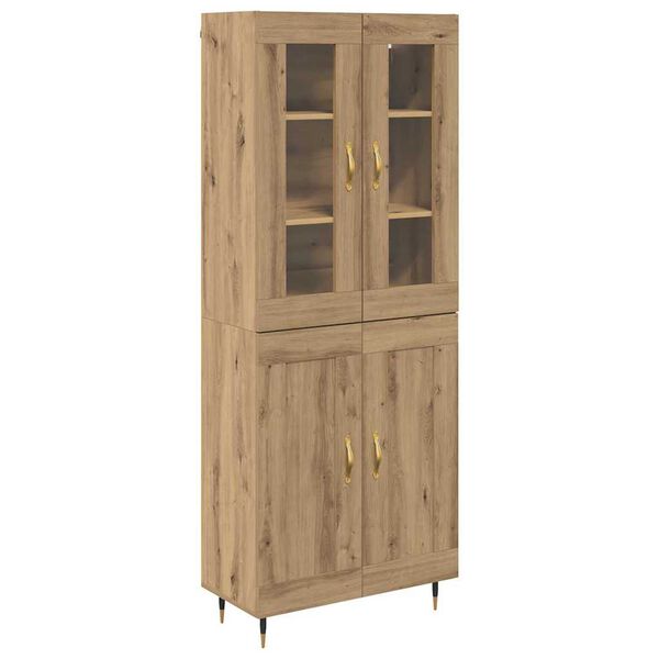 vidaXL Haut Armoire 2 pcs Ch&ecirc;ne artisanal Bois d'ing&eacute;nierie