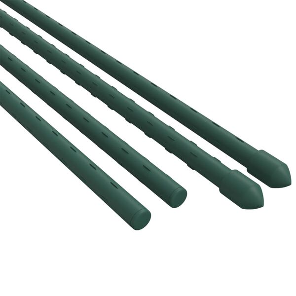 vidaXL Piquets pour plantes de jardin 30 pcs vert 115 cm acier