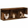 vidaXL Armoire murale 80x20x30 cm chêne fumé bois d'ingénierie