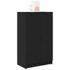 vidaXL Cabinet &agrave; chaussures avec &eacute;tag&egrave;re Ch&ecirc;ne noir 59 x 35 x 100 cm