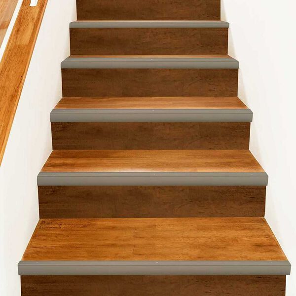 vidaXL Nez de marche 10 pcs Champagne 67 cm Aluminium