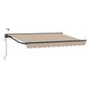 vidaXL Auvent r&eacute;tractable &eacute;lectrique Beige et Anthracite 3,5 x 2,5 m