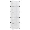 vidaXL &Eacute;tag&egrave;re &agrave; chaussures Transparent 44x31,5x153,5 cm PP