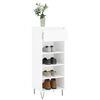 vidaXL Armoire à chaussures Blanc brillant 40x36x105cm Bois ingénierie