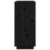 vidaXL Buffet Noir 60x35x80 cm Bois massif de pin