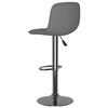 vidaXL Tabourets de bar lot de 2 gris clair tissu