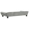 vidaXL Lit pour chien gris clair 100x50x21 cm velours