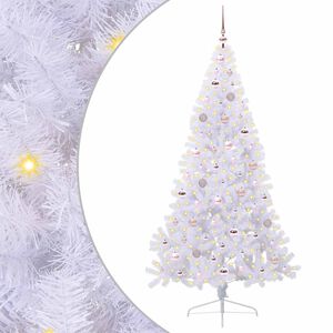 vidaXL Sapin de No&euml;l artificiel avec 300 LED Blanc 180 cm PVC et Acier