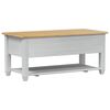 vidaXL Table basse avec tiroir Blanc 100 x 48 x 45 cm Pin massif