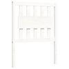 vidaXL Cadre de lit sans matelas blanc bois massif