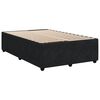 vidaXL Sommier &agrave; lattes de lit avec matelas noir 120x190 cm velours