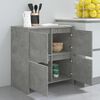 vidaXL Buffet Gris b&eacute;ton 70x41x75 cm Bois d'ing&eacute;nierie
