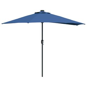 vidaXL Parasol de jardin Azur 294 x 150 x 224 cm Polyester et Acier