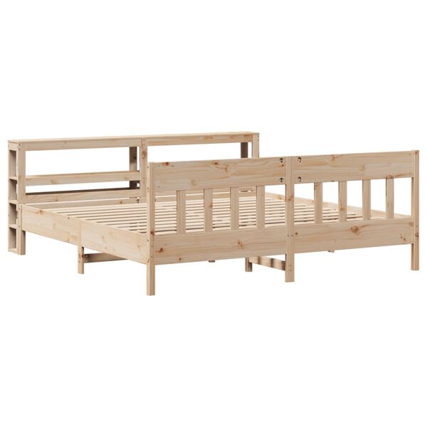 vidaXL Cadre de lit sans matelas 180x200 cm bois massif de pin