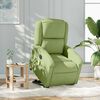 vidaXL Fauteuil inclinable de massage &eacute;lectrique vert clair velours