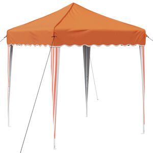 vidaXL Tente de f&ecirc;te pop-up 195 x 195 x 245 cm Orange Tissu Oxford