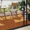 vidaXL Carreaux de terrasse 30x30 cm 10 pcs Acacia Motif vertical