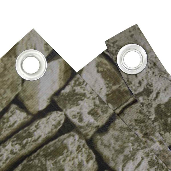 vidaXL &Eacute;cran d'intimit&eacute; de balcon aspect pierre 700x120 cm PVC