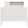 vidaXL Lit biblioth&egrave;que sans matelas blanc 75x190cm bois de pin massif