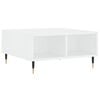 vidaXL Table basse blanc 60x60x30 cm bois d'ing&eacute;nierie
