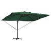 vidaXL Parasol Vert 352 x 251 x 265 cm Polyester et Aluminium