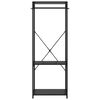 vidaXL Garde-robe Noir 60x40x167 cm M&eacute;tal et agglom&eacute;r&eacute;