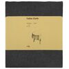 vidaXL Tissu de Table 5 pc ovale Gris fonc&eacute; 130 x 220 cm