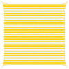 vidaXL Voile d'ombre ext&eacute;rieure Jaune et blanc 5 x 5 m