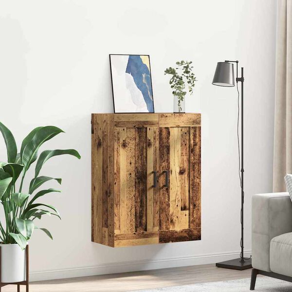 vidaXL Meuble mural Bois Ancien 69,5 x 34 x 90 cm Bois d'ing&eacute;nierie
