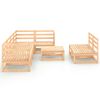 vidaXL Salon de jardin 8 pcs Bois de pin massif