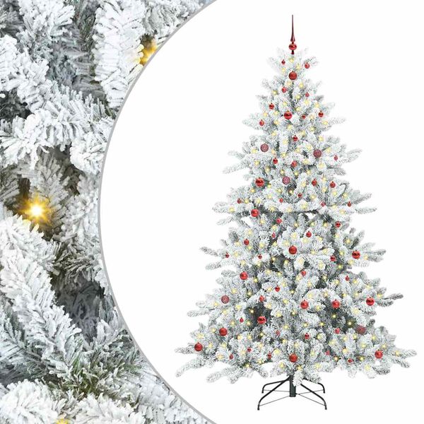 vidaXL Sapin de No&euml;l Artificiel &agrave; Branches Articul&eacute;es Blanc 240 cm