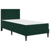 vidaXL Cadre de lit avec matelas Vert fonc&eacute; 90 x 190 cm Velours