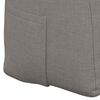 vidaXL Coussin de Dos Taupe 100 x 24 x 50 cm tissu