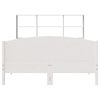vidaXL Lit biblioth&egrave;que sans matelas blanc 140x190 cm bois pin massif