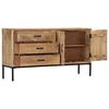 vidaXL Buffet 140x35x75 cm Bois de manguier massif