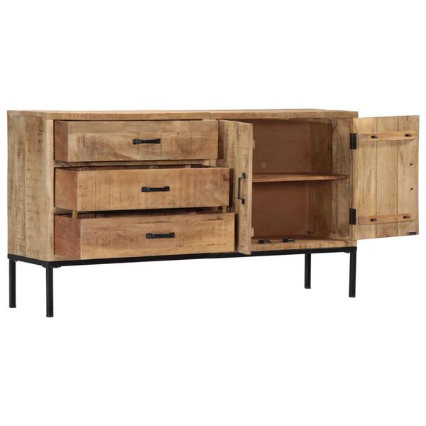 vidaXL Buffet 140x35x75 cm Bois de manguier massif