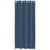 vidaXL Rideaux en voile avec œillets 2 pcs bleu royal
