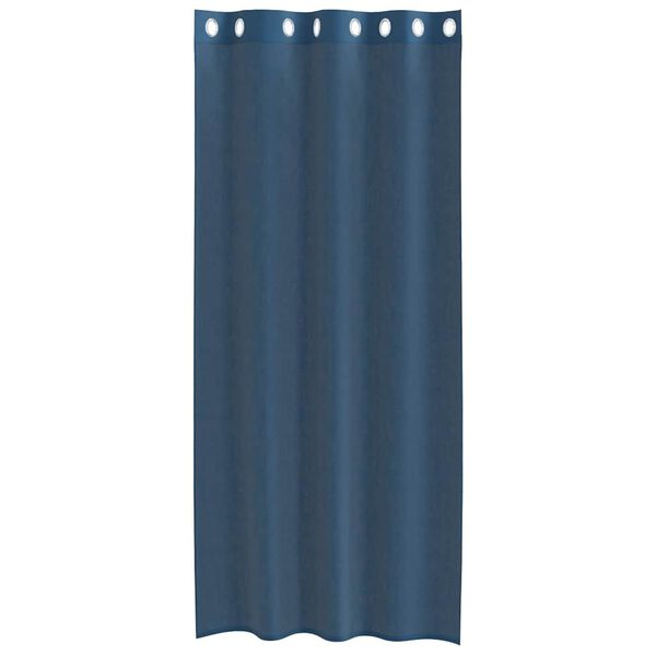 vidaXL Rideaux en voile avec œillets 2 pcs bleu royal