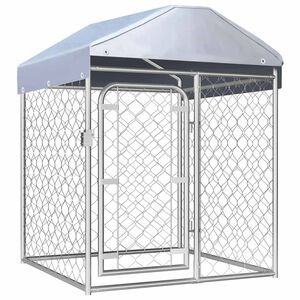 vidaXL Chenil ext&eacute;rieur avec toit 100 x 100 x 125 cm