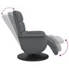 vidaXL Fauteuil inclinable de massage repose-pieds gris similicuir