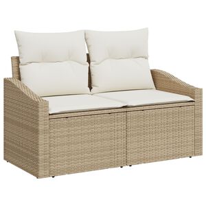 vidaXL Canapé de jardin avec coussin 123 x 62 x 69 cm polyrotin
