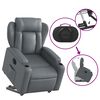 vidaXL Fauteuil inclinable électrique gris similicuir