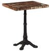 vidaXL Table de bistro 60x60x76 cm Bois massif de r&eacute;cup&eacute;ration