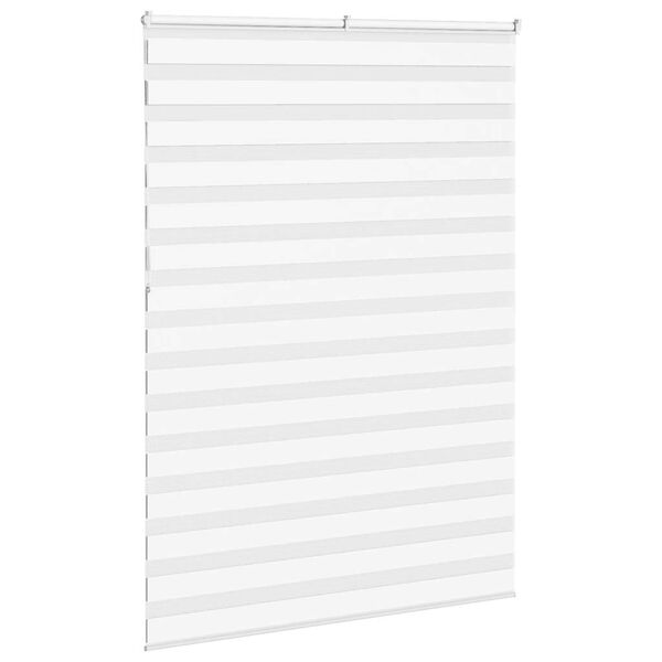 vidaXL Store z&egrave;bre blanc 160x230 cm largeur du tissu 155,9cm polyester