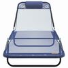 vidaXL Chaise longue pliante Bleu marine 182 x 55 x 85,5 cm Textilène