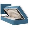 vidaXL Lit avec rangement et matelas Bleu fonc&eacute; 90 x 190 cm Velours