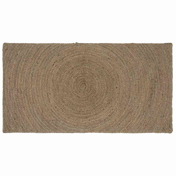 vidaXL Tapis de surface Rectangulaire Gris 80 x 150 cm Jute