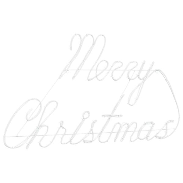 vidaXL Panneau de Noël avec 216 LED Rouge 99 x 55 x 13 cm Fer